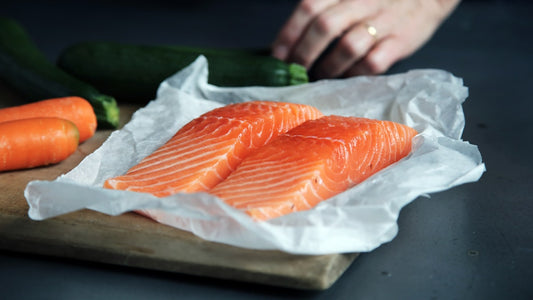 Fresh wild-caught salmon, a natural source of omega-3 fatty acids