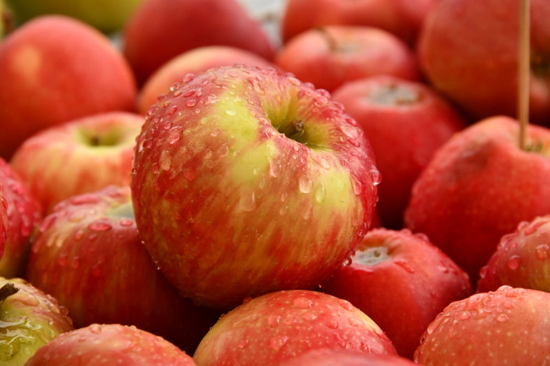 Fresh apples used to make apple cider vinegar