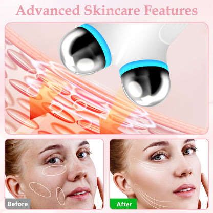 EMS microcurrent facial massager face lift device