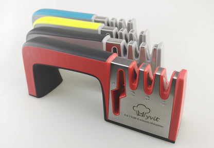 4-in-1 handheld kitchen knife sharpener