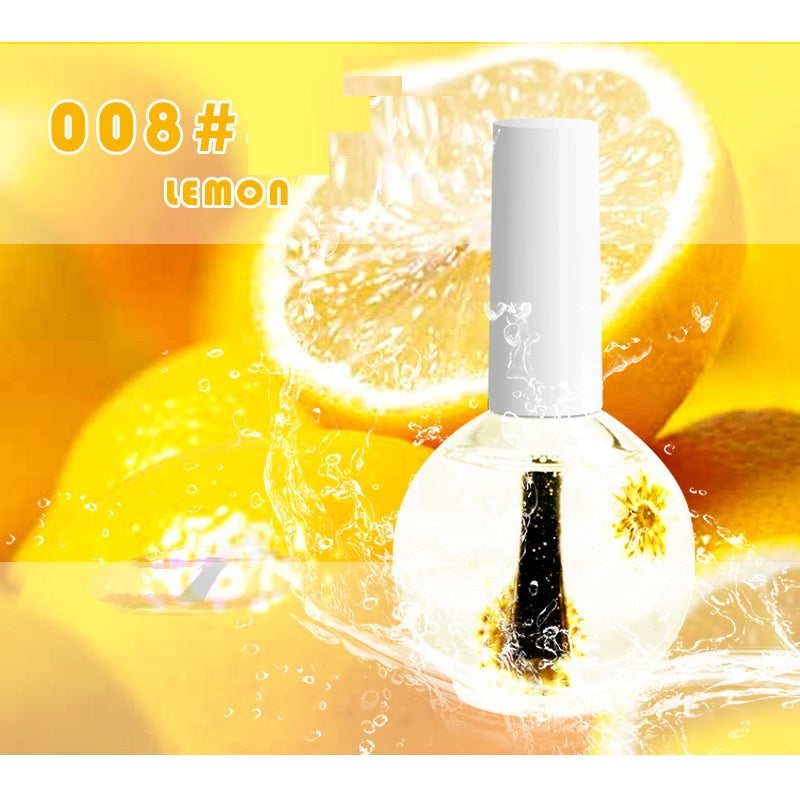 Nourishing dried flower cuticle oil nail treatment