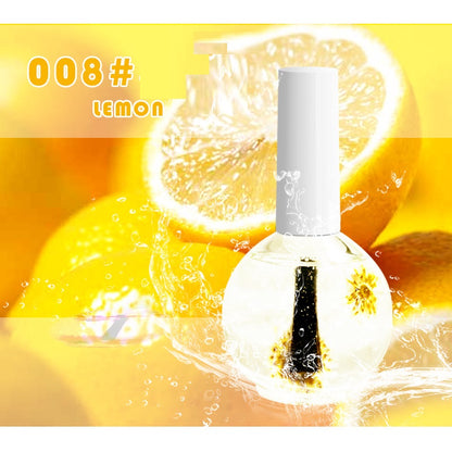 Nourishing dried flower cuticle oil nail treatment