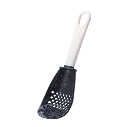 Multifunctional slotted cooking spoon and masher