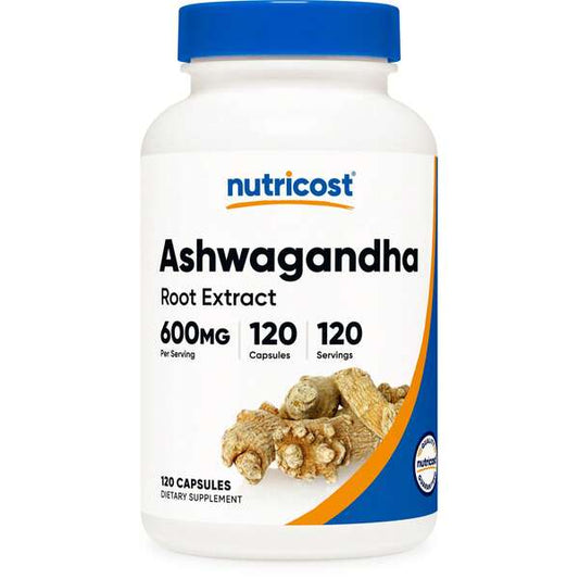 Ashwagandha Adaptogen Capsules 600mg 120 count bottle