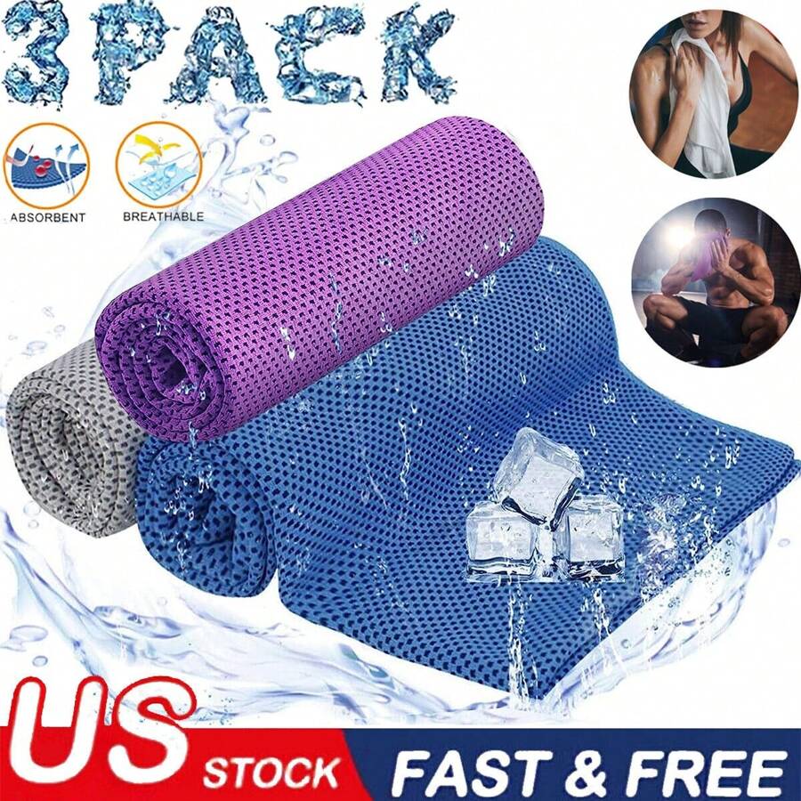 InnerVital Chill Instant Cooling Towels 3-Pack
