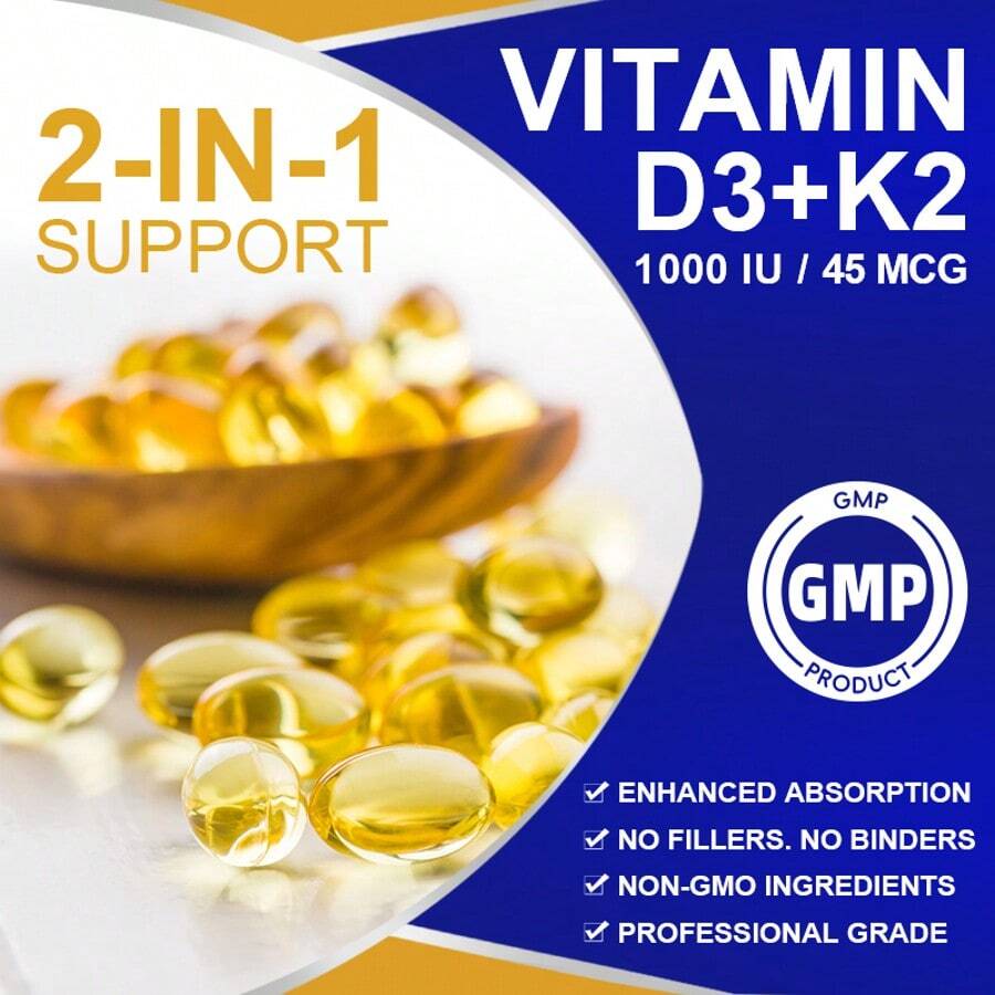 InnerVital SunShield Vitamin D3 + K2 Capsules - view 3