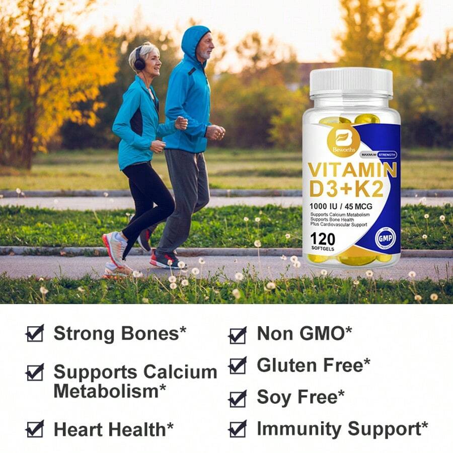InnerVital SunShield Vitamin D3 + K2 Capsules - view 4