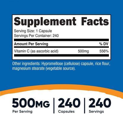 Vitamin C 500mg Capsules - view 2