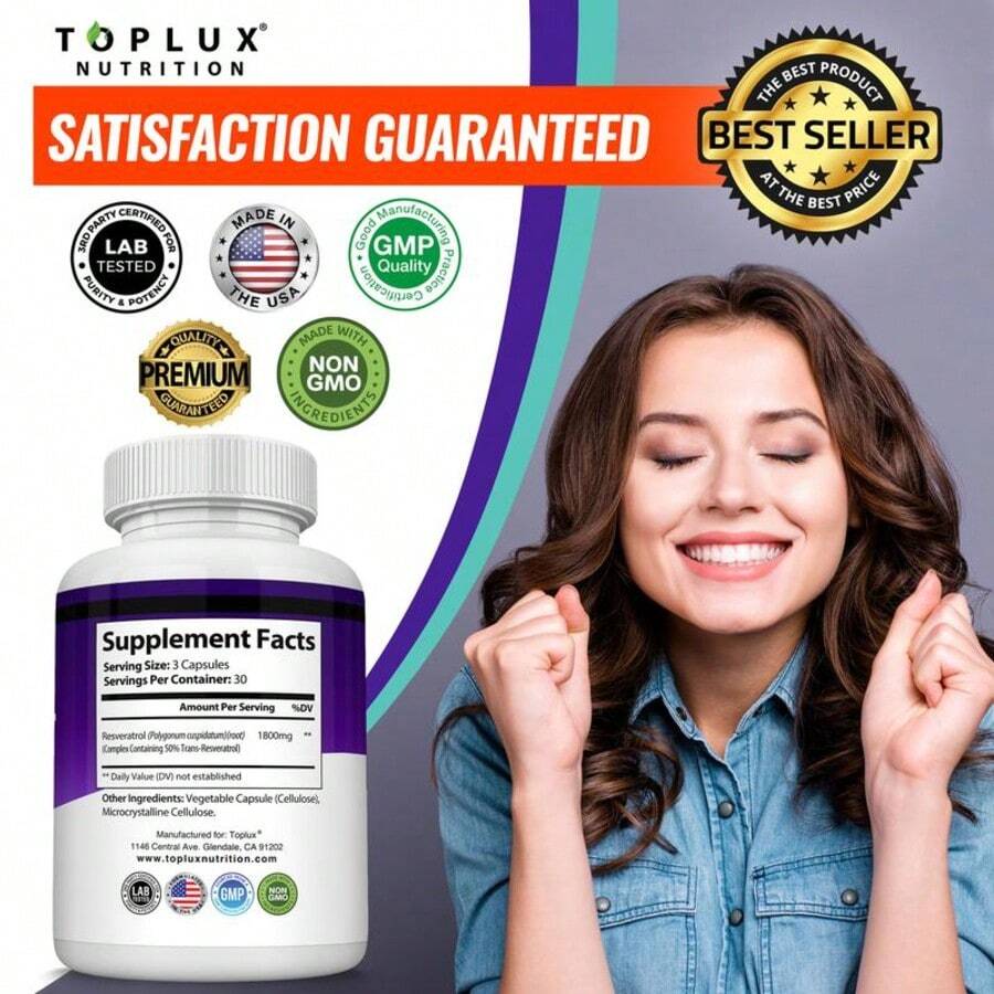 Resveratrol Antioxidant Support Capsules - lifestyle
