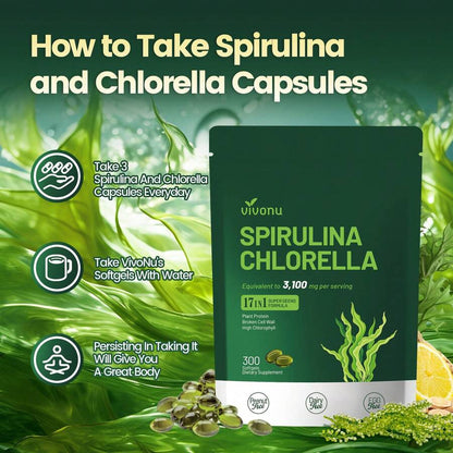 Spirulina & Chlorella Superfood Capsules - view 5