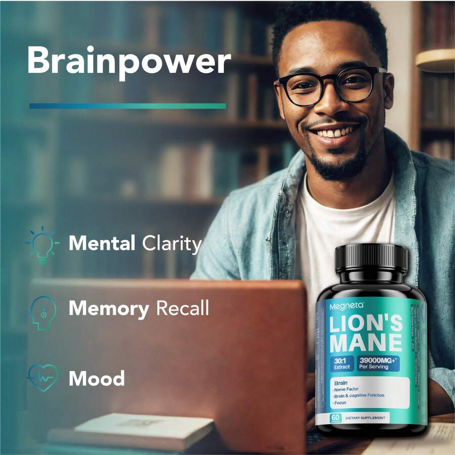Lion's Mane Brain Health Capsules - detail