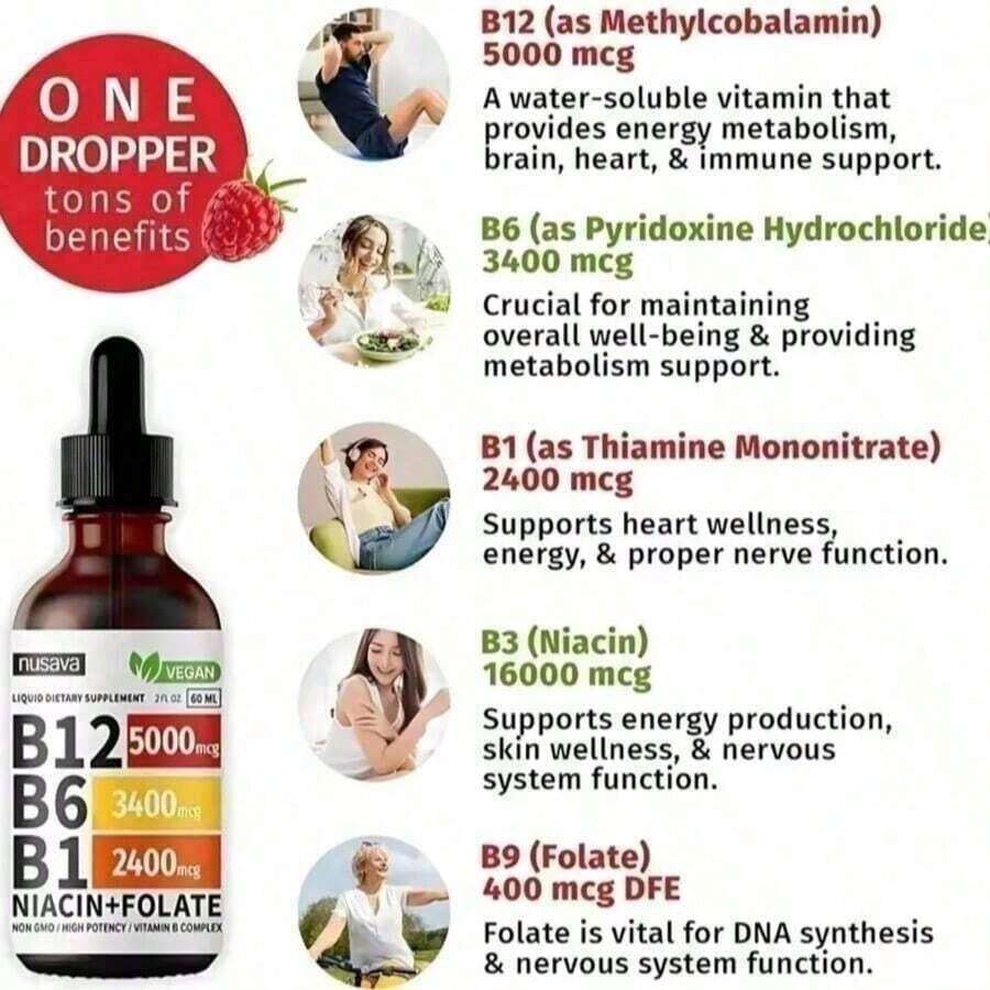 Vitamin B12 Energy Liquid Drops - lifestyle