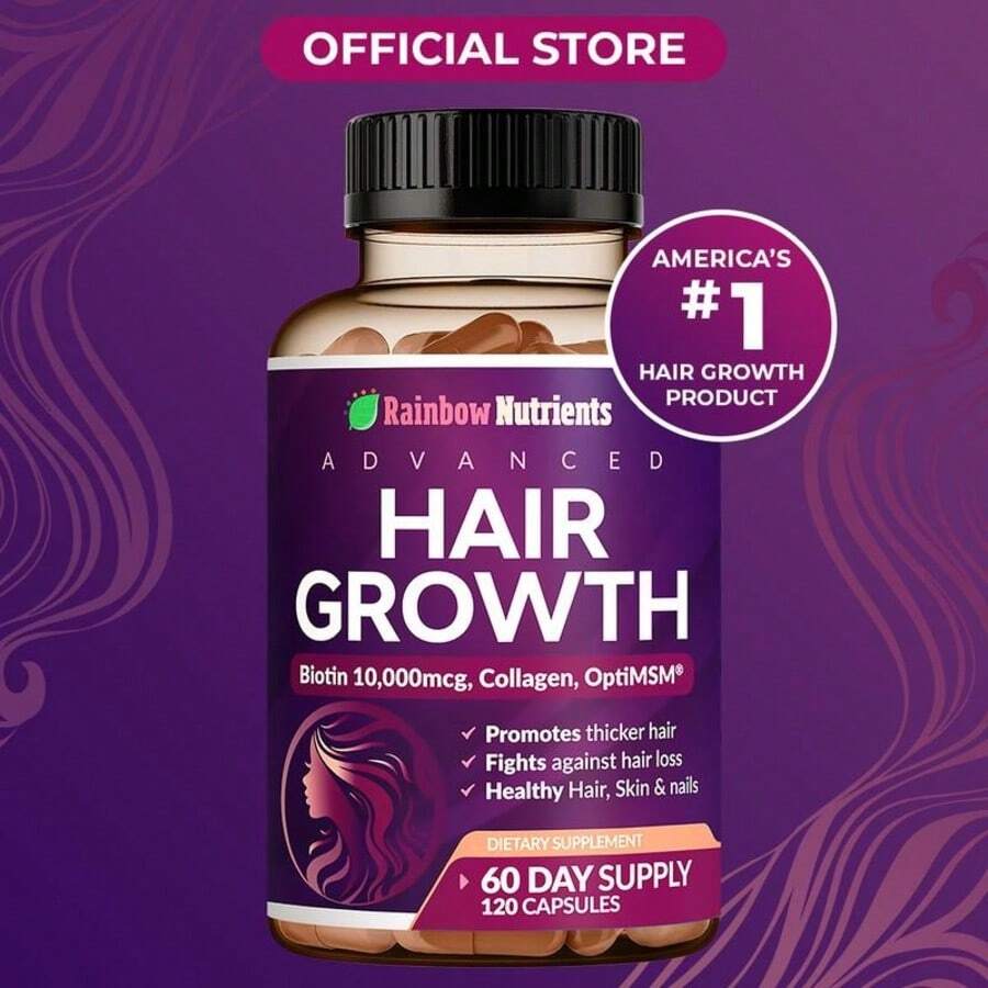 Advanced Hair Growth Formula - front label