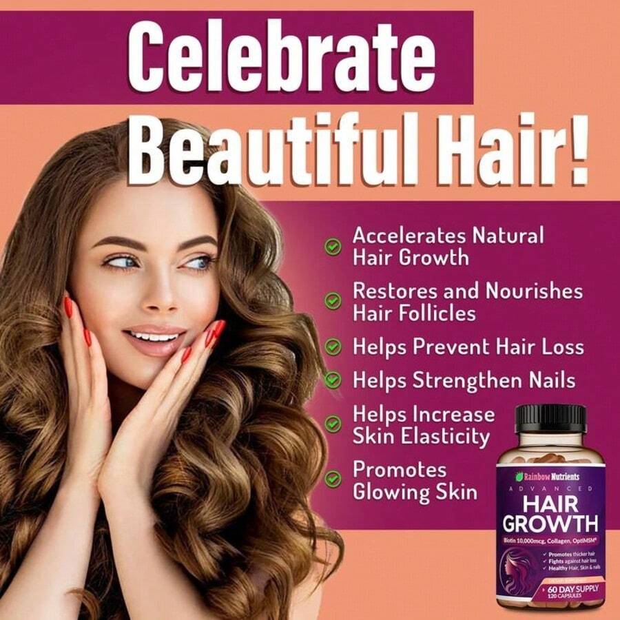 Advanced Hair Growth Formula - back label supplement facts