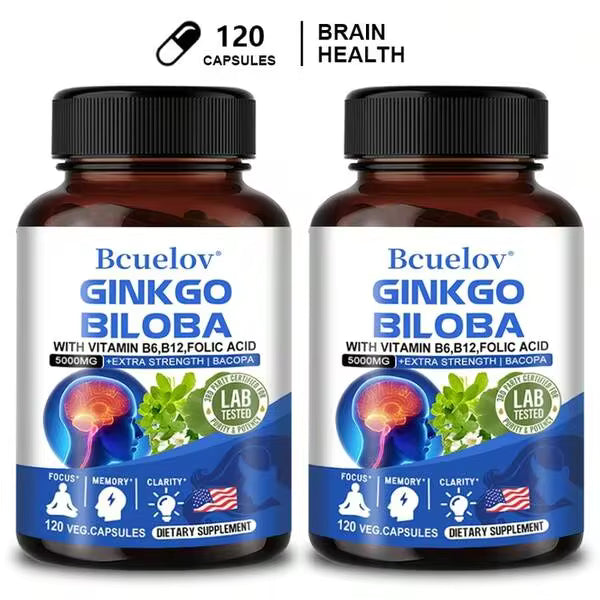 Ginkgo Biloba Extract Memory Support 2 bottle set