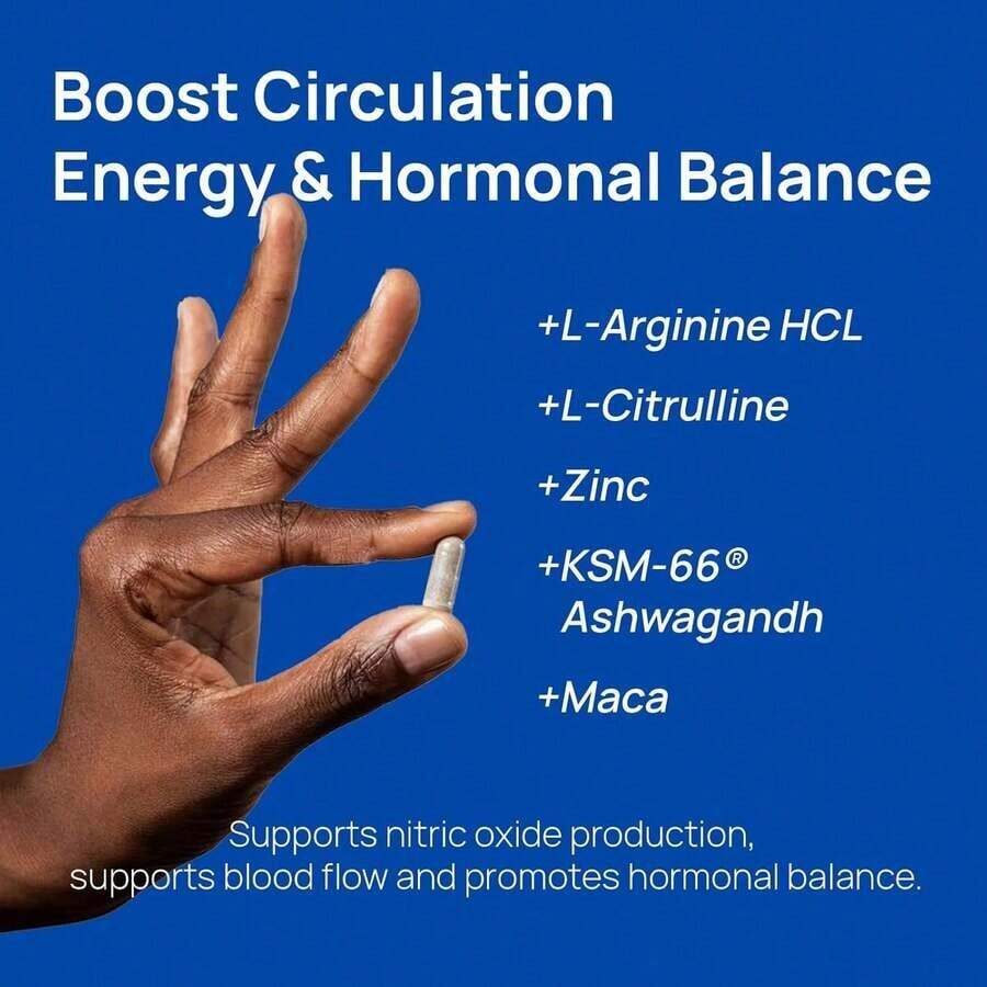 NAD+ Men's Wellness Capsules - back label supplement facts