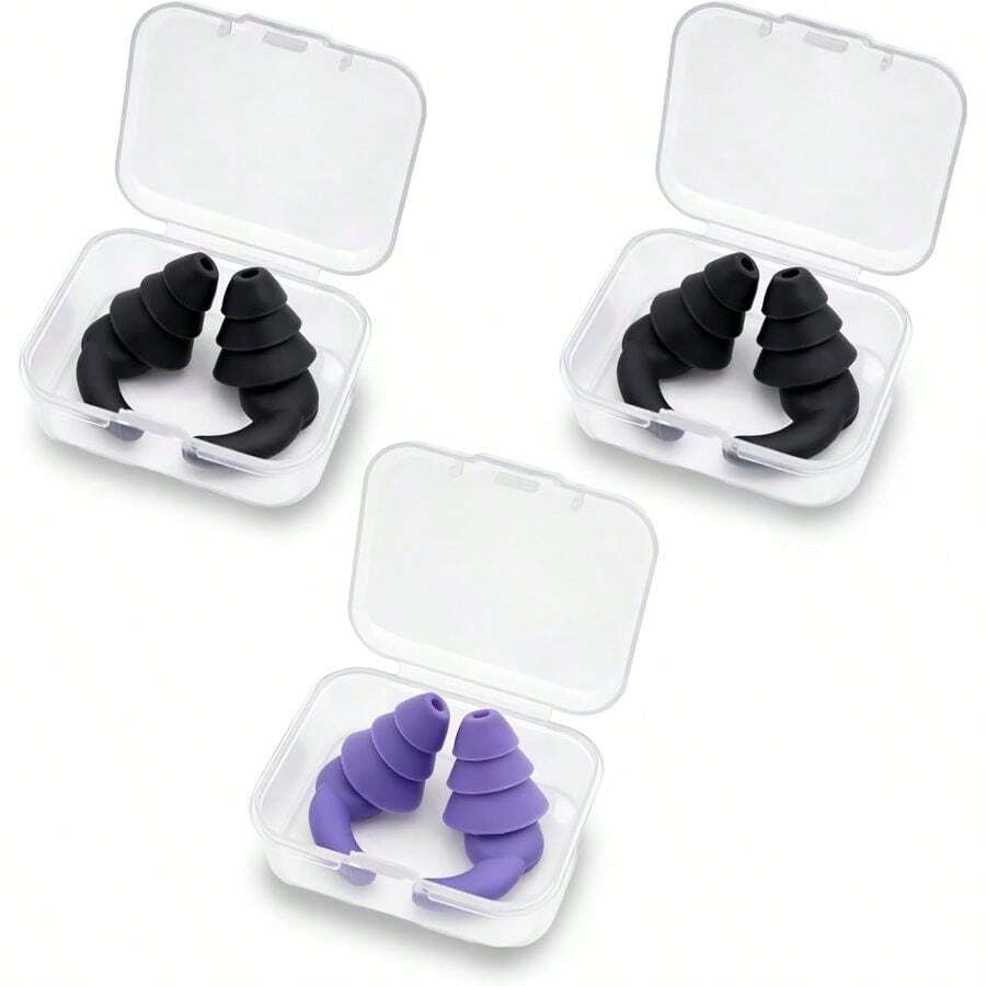 InnerVital ClearDive Reusable Swim Ear Plugs 3-Pair Set