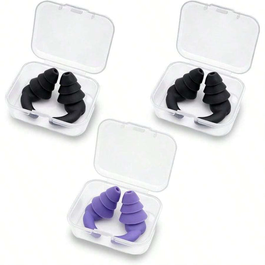 InnerVital ClearDive Reusable Swim Ear Plugs 3-Pair Set