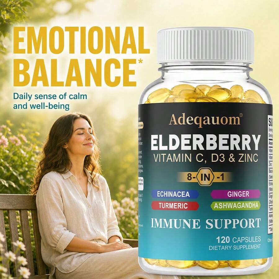 Black Elderberry Immune Complex Softgels - detail