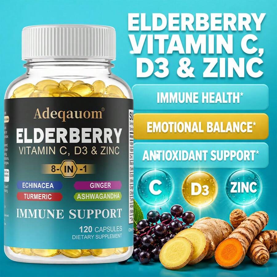 Black Elderberry Immune Complex Softgels - detail