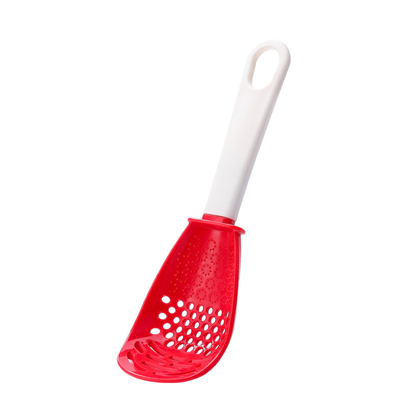 Multifunctional slotted cooking spoon and masher