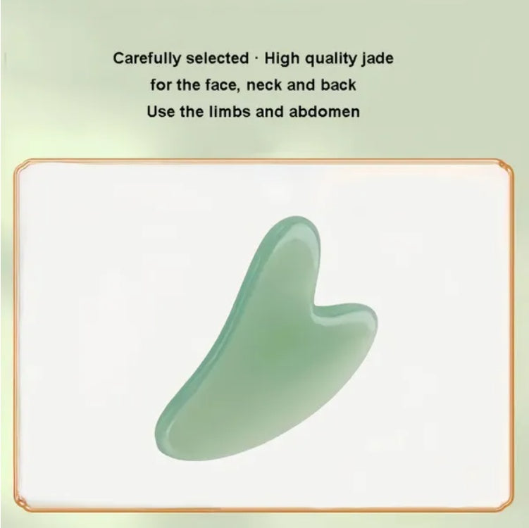 Gua sha facial tool set natural resin face massager