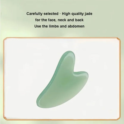 Gua sha facial tool set natural resin face massager