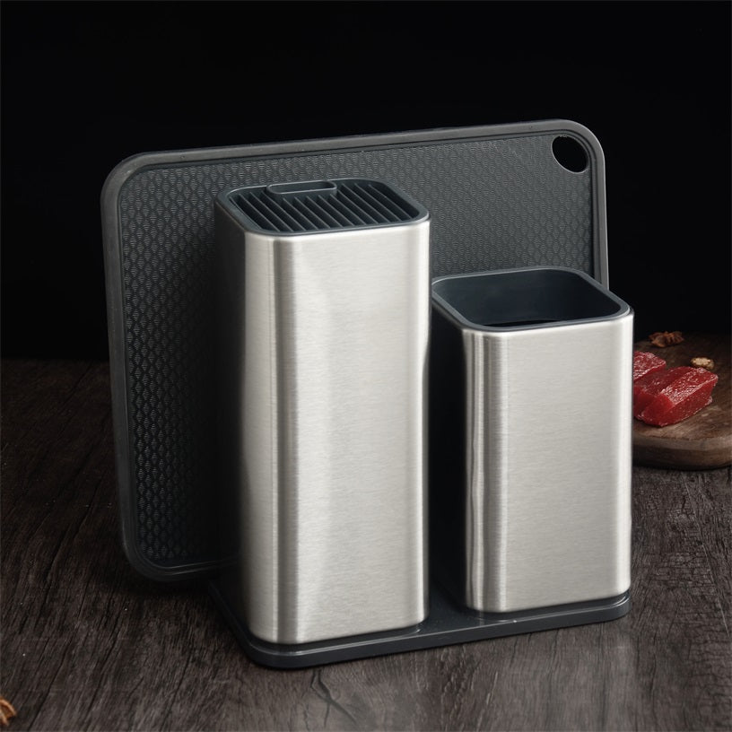 Large-capacity kitchen utensil and cutlery holder