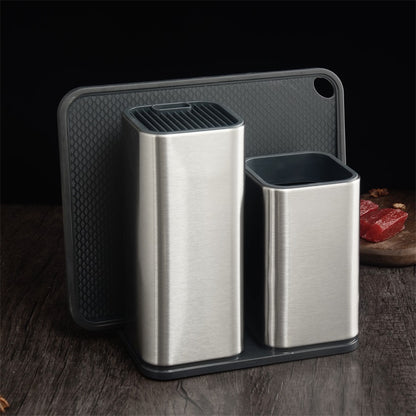 Large-capacity kitchen utensil and cutlery holder