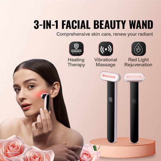 7-color LED red light therapy facial wand