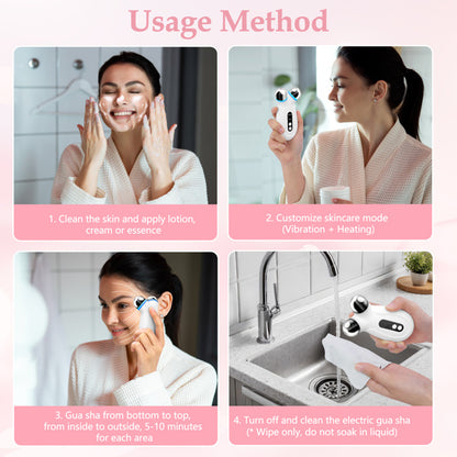 EMS microcurrent facial massager face lift device