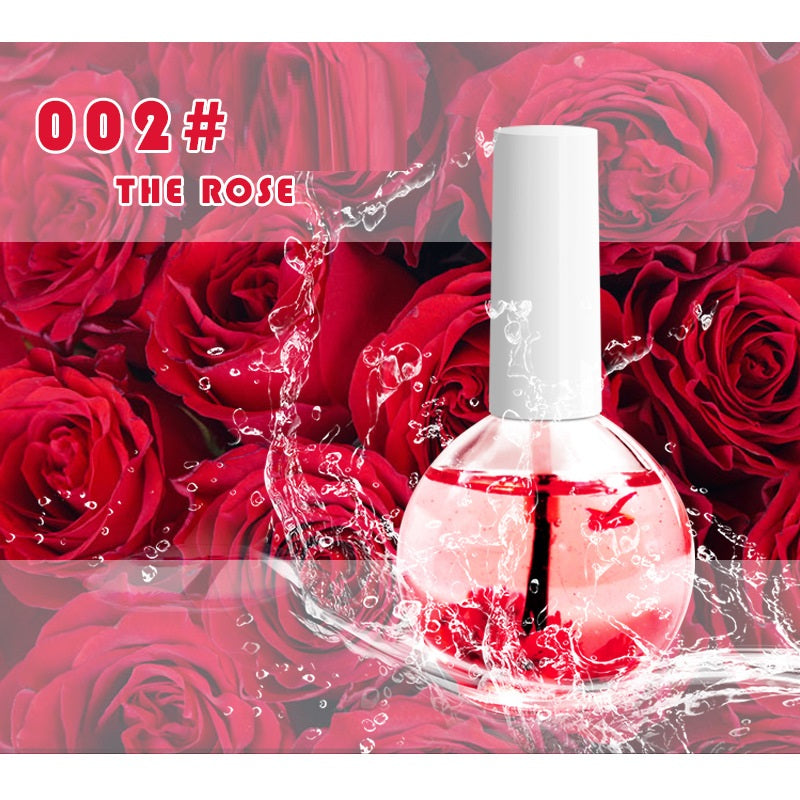 Nourishing dried flower cuticle oil nail treatment