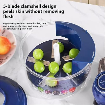 Electric automatic fruit peeler for grapes and tomatoes