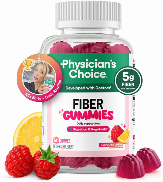 Daily Fiber Gummies – Prebiotic Fiber Supplement for Digestion, Regularity & Gut Health | Delicious, No Powders or Pills | For Men & Women