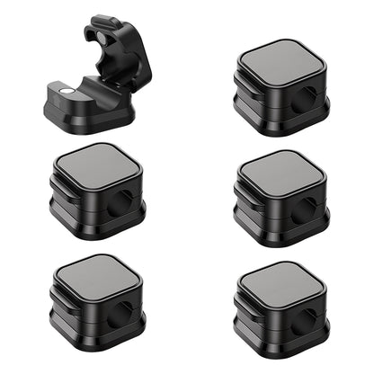 Magnetic cable clips cord organizer 6-pack