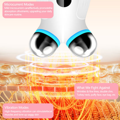 EMS microcurrent facial massager face lift device