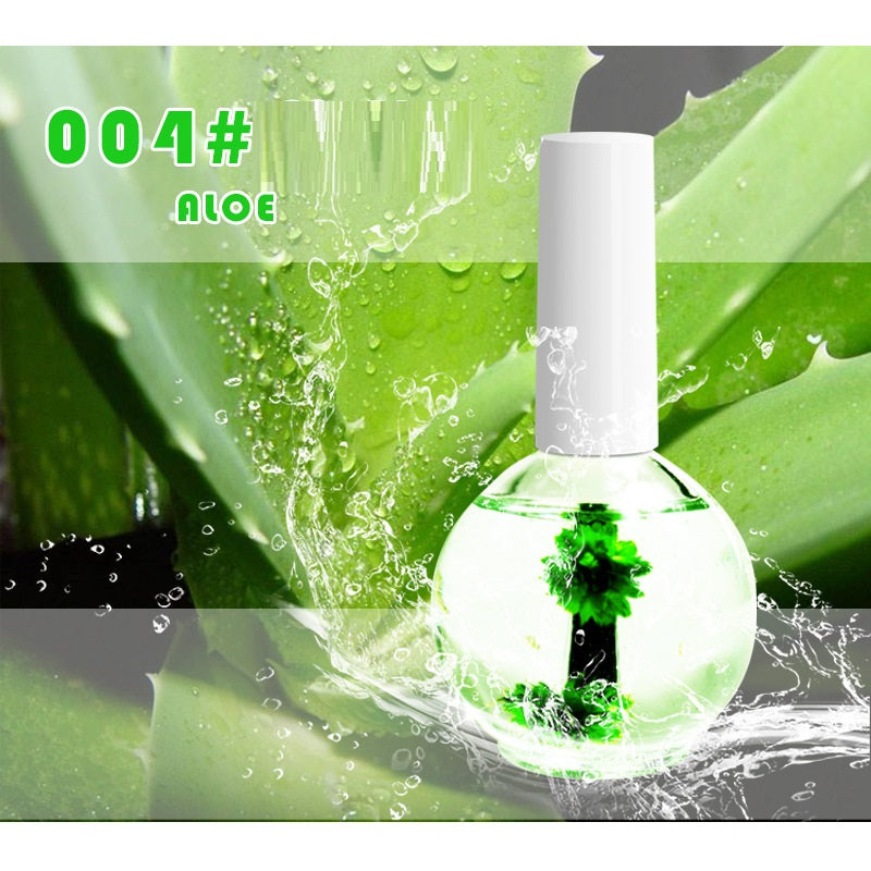 Nourishing dried flower cuticle oil nail treatment