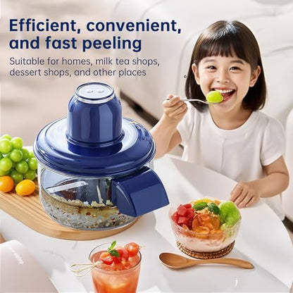 Electric automatic fruit peeler for grapes and tomatoes