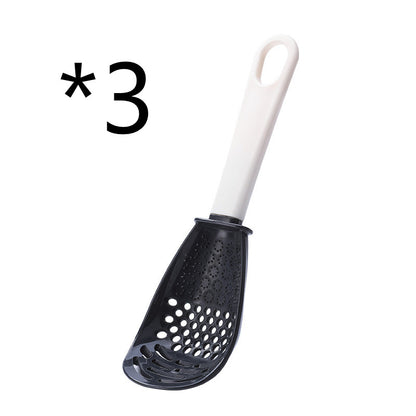 Multifunctional slotted cooking spoon and masher