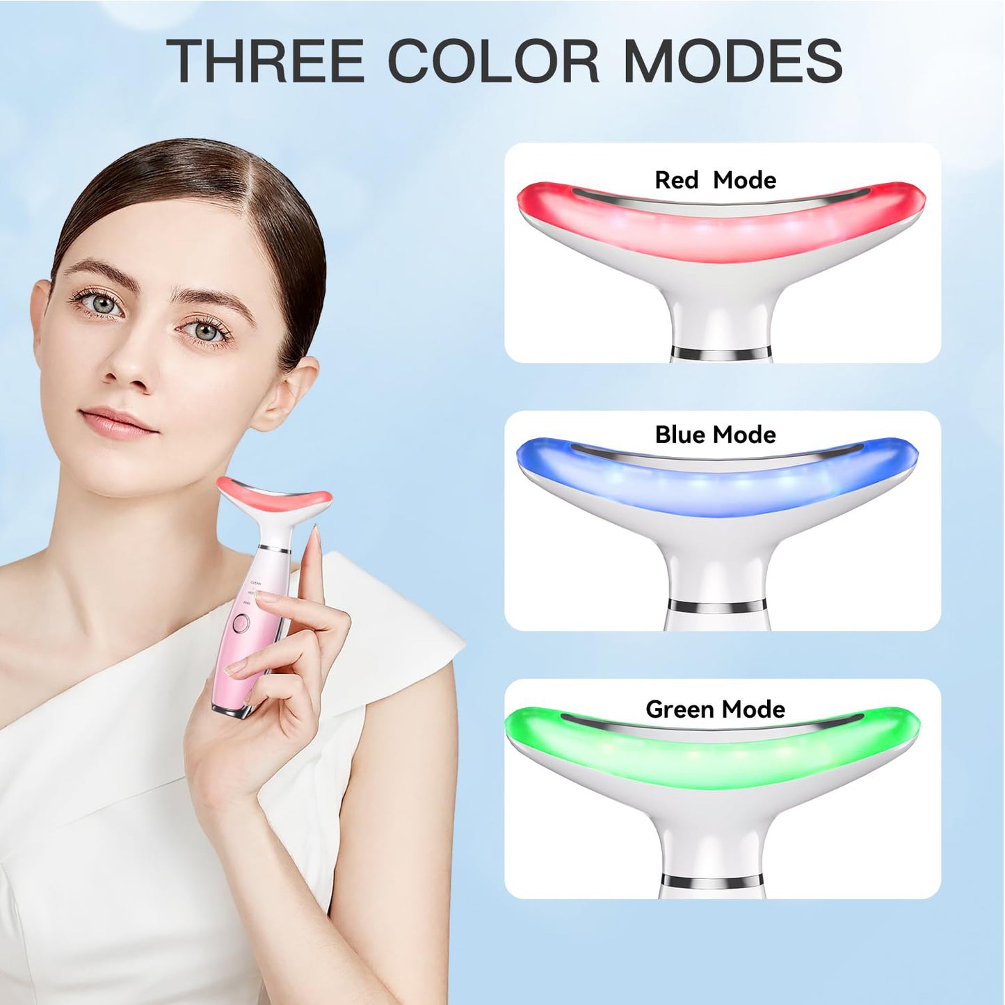 3-in-1 heated neck and face sculpting massager