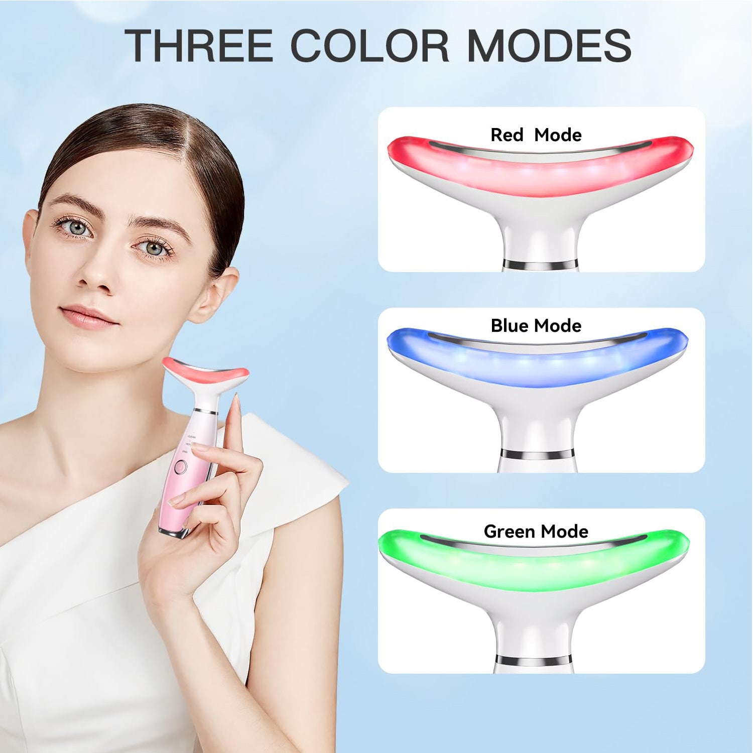 3-in-1 heated neck and face sculpting massager