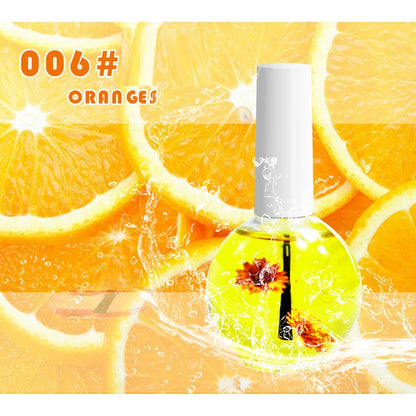 Nourishing dried flower cuticle oil nail treatment