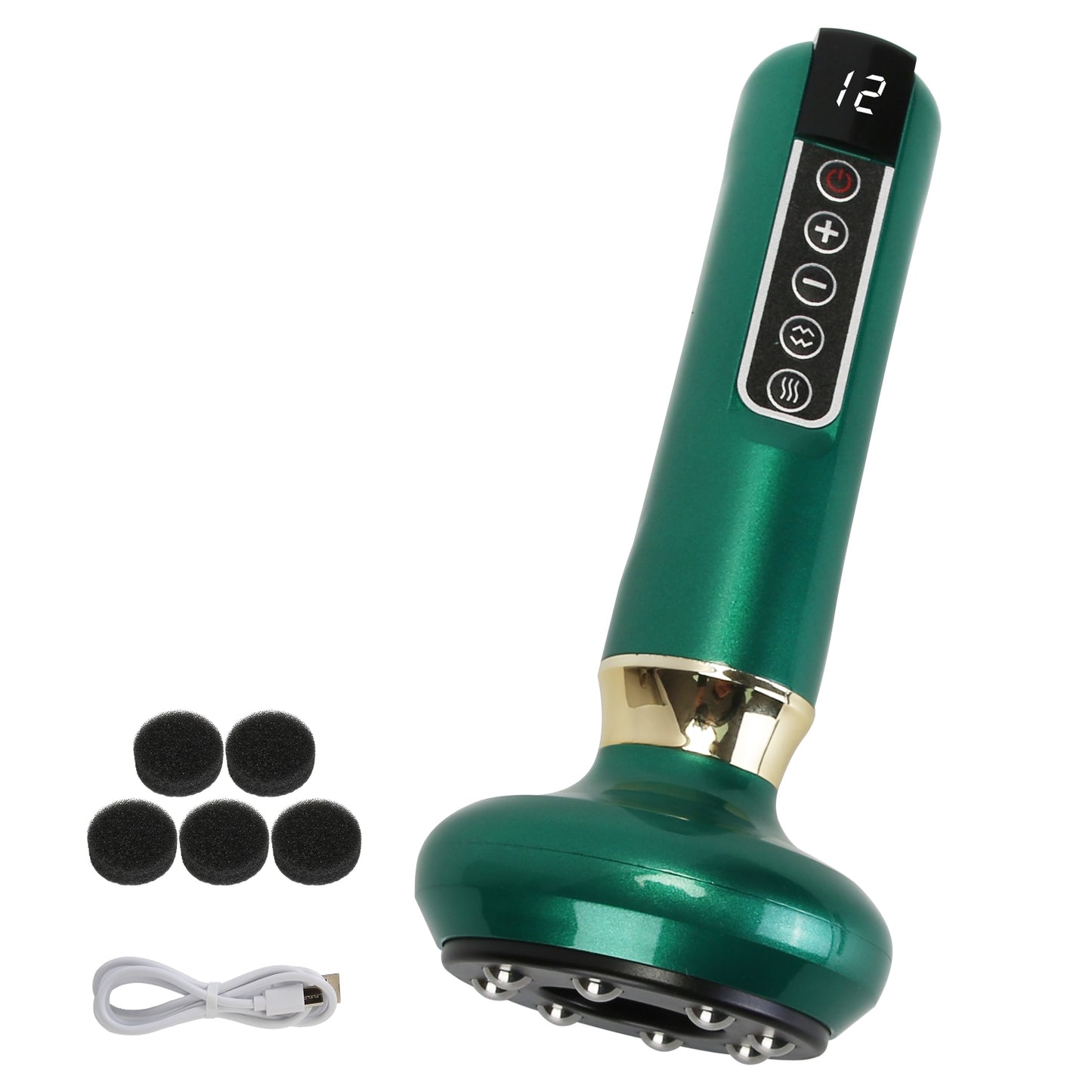 Electric cupping massager with vacuum suction and heat