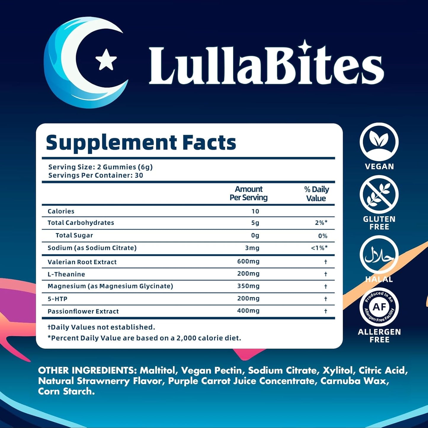 Sleep Gummies with Melatonin, L-Theanine, Chamomile & Lavender – Drug-Free Nighttime Sleep Aid to Fall Asleep Faster & Wake Refreshed | Vegan, Berry Flavor