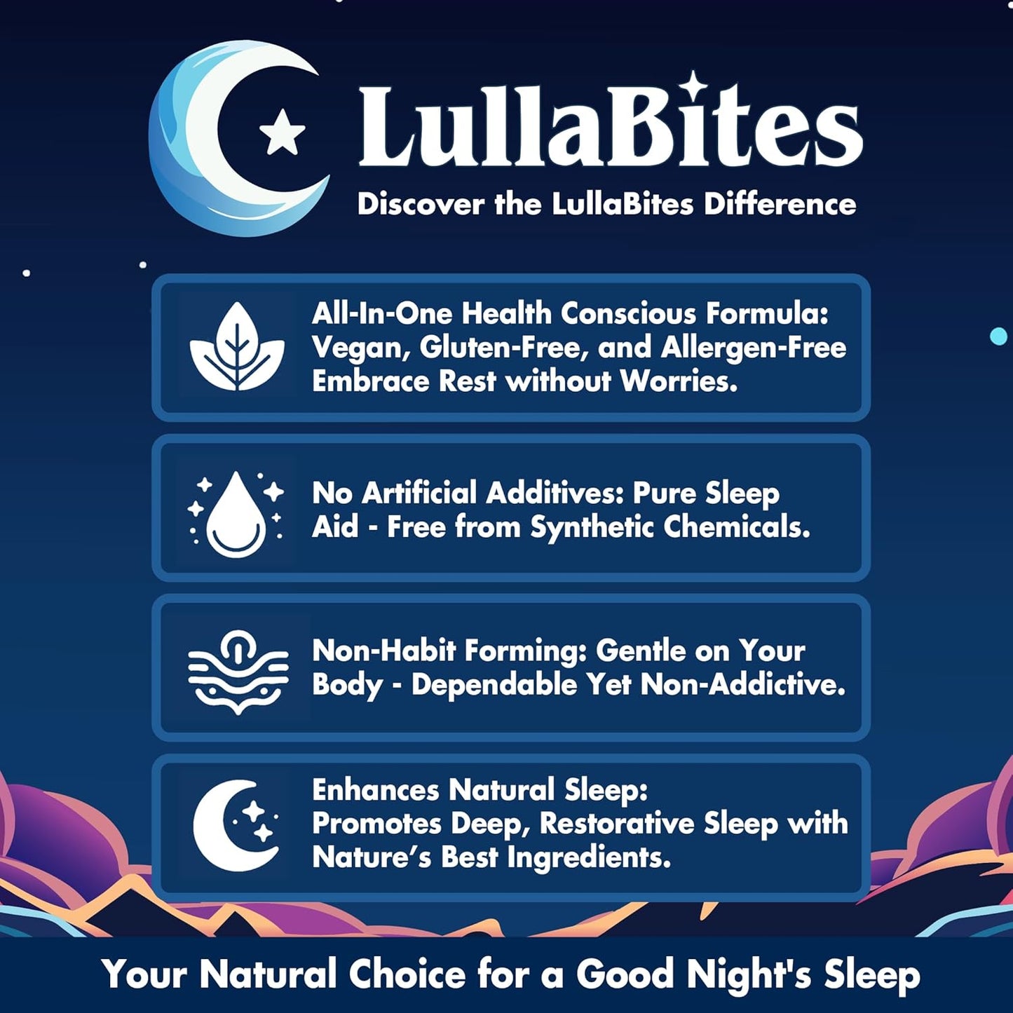 Sleep Gummies with Melatonin, L-Theanine, Chamomile & Lavender – Drug-Free Nighttime Sleep Aid to Fall Asleep Faster & Wake Refreshed | Vegan, Berry Flavor