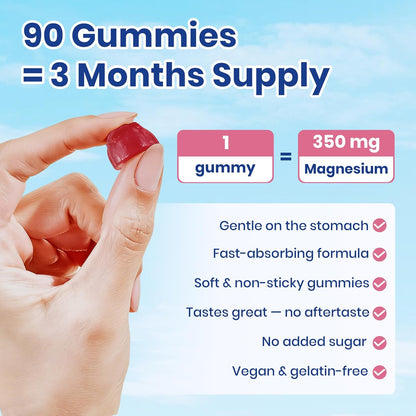 VEV DeepCalm 14-in-1 Magnesium Complex Gummies – Sugar-Free Vegan Magnesium Glycinate with Ashwagandha, L-Theanine, D3 & Zinc | Cortisol, Stress & Sleep Support for Women | 90 Count