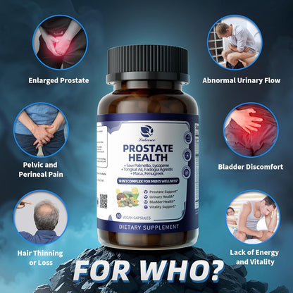 Prostate Health Support 18-in-1 – Saw Palmetto, Pumpkin Seed & Nettle for Men | InnerVital