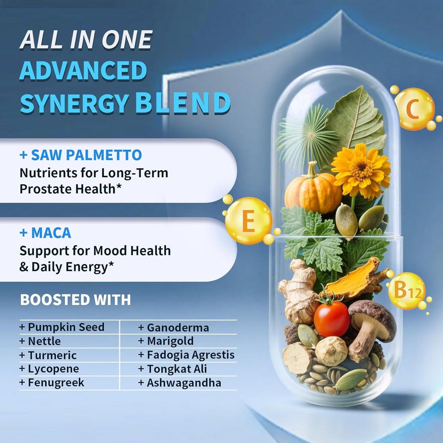 Prostate Health Support 18-in-1 – Saw Palmetto, Pumpkin Seed & Nettle for Men | InnerVital
