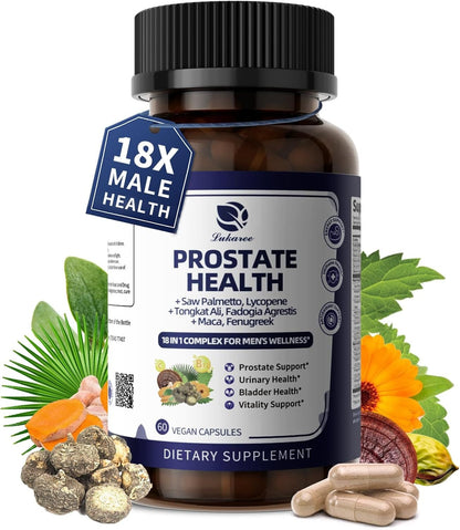 Prostate Health Support 18-in-1 – Saw Palmetto, Pumpkin Seed & Nettle for Men | InnerVital