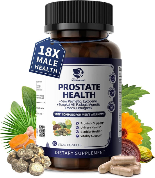 Prostate Health Support 18-in-1 – Saw Palmetto, Pumpkin Seed & Nettle for Men | InnerVital